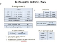 Tarifs